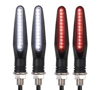 Luce Di Segnalazione Ambra Ad Alta Luminosità Per Moto Universale, Anteriore E Posteriore Diurna Bianca Luci Stop Rosse Scorrevoli Parti Ricambio Indicatori Direzione Moto