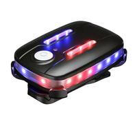 Luce di Segnalazione di Sicurezza,emergenza 360 LED Indossabile Mani Libere | Supporto Magnetico, Impermeabile IP66 Ricaricabile USB-C, Luce di Segnalazione per Casco, Bici, Collare per Cani, Zaino