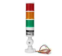 Luce di Segnalazione Industriale LED Torre Allarme 3 Colori Impermeabile DC 24V per CNC Tornio Macchina con Indicatore Rosso Verde Giallo Tondo per Automazione Industriale