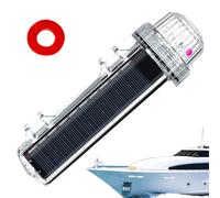 Luce di segnalazione marina - Faro a energia solare, lampada di segnalazione impermeabile, lampada di rilevamento di controllo intelligente per la navigazione notturna