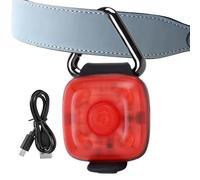 Luce di sicurezza per cani - Faro di sicurezza a LED ricaricabile tramite USB, dispositivo di visibilità con clip impermeabile, illuminazione luminosa a tre modalità, strumento per passeggiate