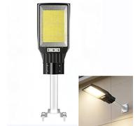 Luce Di Sicurezza Solare 544 LED, Lampada Da Parete For Esterni 5000LM Con Telecomando E Sensore Di Movimento, IP65 Impermeabile For Vialetto Da Giardino(800W)