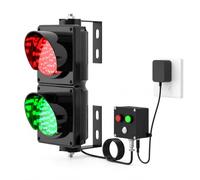 Luce di stop a parete per semaforo, 10,2 cm, LED rosso verde con interruttore di controllo per banchina di carico per uso esterno