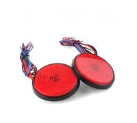 Luce direzione Fanale Posteriore Rotondo A 24 LED Per Moto, Con Riflettore, Indicatori Di Direzione Laterali, Giallo 12V, Universale Per Suzuki