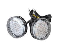 Luce direzione Indicatore Di Direzione A LED, Ambra, Per Moto, Anteriore E Posteriore, Rotondo, Per Bobber, Per, Con Riflettore