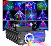 Luce DJ RGB 3D 15W con Effetti Laser, DMX, Suono, Animazioni e Raggi Colorati