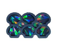 Luce E Ombra Portachiavi Stampo In Silicone Orecchini Perforabili Ciondolo Fatto A Mano Regalo Compleanno Gioielli Capesante Olografici