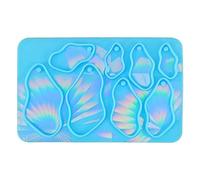 Luce e portachiavi Stampo in silicone Orecchini perforabili Ciondolo Stampo fatto a mano San Valentino Compleanno Gioielli Luce e Portachiavi Stampi in Silicone per Resina