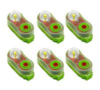 Luce Emergenza Giubbotto Salvataggio a LED con Attivazione ad Acqua - Set da 6/8 Pezzi - Rosse e Verdi per Emergenza in Mare per Sopravvivenza in Acqua di Emergenza