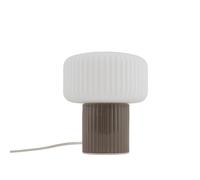 Luce-Erlebnisse Tischleuchte Marrone Ceramica Vetro E27 19 cm Lampada Da Tavolo