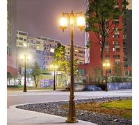 Luce esterna della posta della lampada del LED, iluminazione pubblica di alluminio anticorrosiva impermeabile per la decorazione antica del prato della comunità della villa