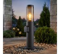 Luce Esterna Piantana per Giardino Antracite 45 cm IP44 E27 2 Prese [EEK: Non valutato]