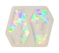 Luce Fai -da -te E Ombra Olografica Orenatura Trasversale In Silicone Stampi Portachiavi A Pendente A Pendente Che Produce Stampo Per Orecchini