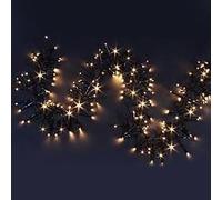 Luce filo verde 192 mini led 3mm bianco controller alimentazione fissa 150xh200