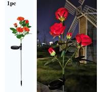 Luce Fiore di Loto Neve ad Energia Solare per Esterno Giardino Balcone Decorativ