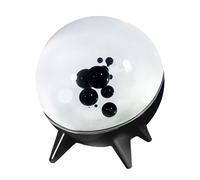 Luce for ritmo musicale fluido magnetico, visualizzatore di suono ferrofluido, altoparlante in ferrite compagno musicale, raccolta musicale for partner di compagni di musica danzante(Black)