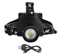 LUCE FORTE XHP70 FARO FRONTALE RICARICA USB ZOOM PESCA ILLUMINAZIONE ESTERNA