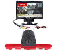 Luce freno per auto Third Brake Light doppia lente doppia telecamera posteriore adatta per Toyota Proace Citroen Jumpy Kasten Spacetourer Peugeot Expert Traveller Bus Box + monitor da 7"