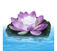 Luce galleggiante per ninfea per piscina, per fiori con ninfea Lampada a | Lampada galleggiante a LED a batteria per stagno, matrimonio, festa, giardino Blu