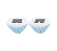 Luce galleggiante per piscina alimentata dal sole con capacità di ricarica USB per uso notturno in piscine e aree (2 pezzi)