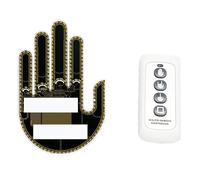 Luce Gesto Dito con Telecomando, Gesto del Dito Medio LED Light Funny Road Rage Signs, 3 Modalità Dito Onore Auto per Tutti I Veicoli (versione Donna)