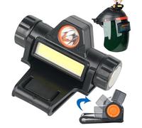 Luce Girevole per Casco da Saldatura, Torcia USB Magnetica Impermeabile a Doppia Illuminazione, Lampada LED Leggera con Clip per Montaggio sulla Testa per Caschi da Saldatura ed Elmetti per Vigi