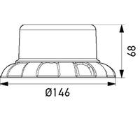 Luce identificazione lampeggiante HELLA 2XD 066 146-001