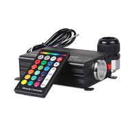 Luce in fibra ottica, Illuminazione a fibra ottica RGB da 16 W con telecomando a 24 tasti, motore di luci a fibra ottica con generatore di luce