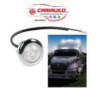 Luce Incasso 1 Led Cromata,12/24V Impermeabile IP67 OMOLOGATO