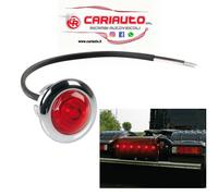 Luce Incasso 1 Led Cromata,12/24V Impermeabile IP67 OMOLOGATO