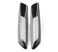 Luce Indicatore Di Direzione LED Indicatore Laterale Lampada Ambra Luci Auto 2 Pz Per BMW 1 3 5 Serie E81 E82 E87 E88 E90 E91 E92 E93 E60 E61 F10 E39 Luci Freccia(Nero)