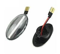Luce Indicatore Laterale Led 2Pcs Car Dynamic LED Side Repeater Indicator Light Flowing Marker Signal Lamp Per BMW Per Mini Per Cooper R50 R52 R53 2002-2008(Dynamic Crystal)