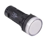Luce Indicatrice LED 22mm Bianca Con Test Lampada 24V
