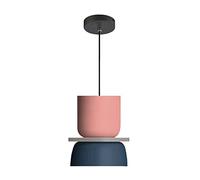 Luce Industriale Moderna Macaron Lampada A Sospensione Colorata Metà Del Secolo Per Illuminazione A Soffitto Piccolo Lampadario In Alluminio Per Camera Da Letto Cucina (B)