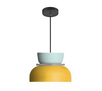 Luce Industriale Moderna Macaron Lampada A Sospensione Colorata Metà Del Secolo Per Illuminazione A Soffitto Piccolo Lampadario In Alluminio Per Camera Da Letto Cucina (C)