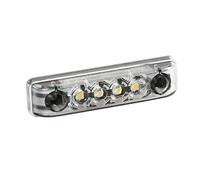 Luce ingombro a 4 Led, 9/33V Bianco Impermeabile IP67 AB6 (5x2500 MCD)