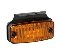 Luce Ingombro Arancio 4 LED 12/24V con Staffa Catarifrangente Omologata E Camion