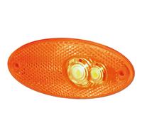 Luce Ingombro Laterale Arancione Ovale Led Camper Caravan Motorhome Roulotte