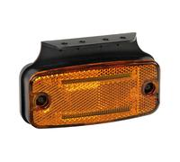 Luce Ingombro LED Arancio 12/24V con Catarifrangente Staffa Omologata 2 Led