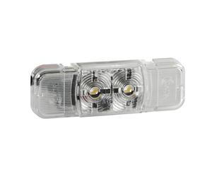 Luce ingombro perimetrale 2 LED camion 24V omologata - Bianco