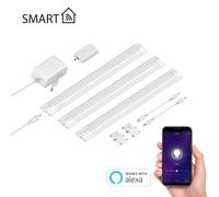 Luce intelligente LED sottopensile SIRIS bianco opaco Controller WLAN casa