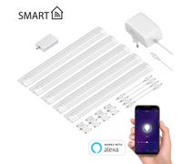 Luce intelligente LED sottopensile SIRIS bianco opaco Controller WLAN casa