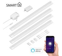 Luce intelligente LED sottopensile SIRIS bianco opaco Controller WLAN casa