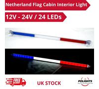 Luce interna cabina bandiera LED Olanda 12-24V Neon BLU/BIANCO/ROSSO