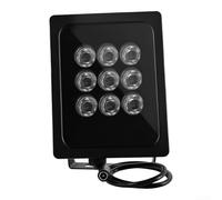 Luce IR Sicurezzza Esterna Impermeabile 850nm 9LED(60°) | 9 LED potenti, per raggio 100m, visione per chiara al buio, IP66 waterproof, giorno/notte