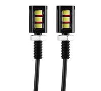 Luce,KIMISS 2 x 12V 3 LED Universal Auto e Moto Numero di licenza della Vite lampada luce (Bianco)