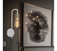 Luce Lampada da Parete Lampada Letto LED Filamento Letto Bianco Ottone [EEK: F]