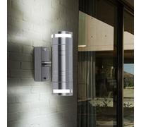 Luce Lampada da Parete Luce per Esterni Up & Down IP44 Muro Casa Acciaio Inox H [EEK: Non valutato]