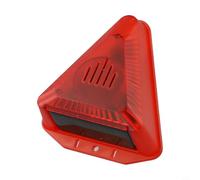 Luce lampeggiante a energia solare con sensore di movimento per cani, con 6 luci di allarme a LED, impermeabile, 129 db, suono di corteccia esterna, Ip65 Plus, deterrente di sicurezza (rosso)