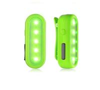 Luce lampeggiante a LED di sicurezza ricaricabile USB - Set di 2 luci di sicurezza per bambini, zaino per la scuola, alpinista, cane, ciondolo luminoso con clip, luce fissa e lampeggiante, 3 modalità